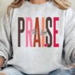 Colorblock Praise The Lord Unisex NuBlend Crew Sweatshirt