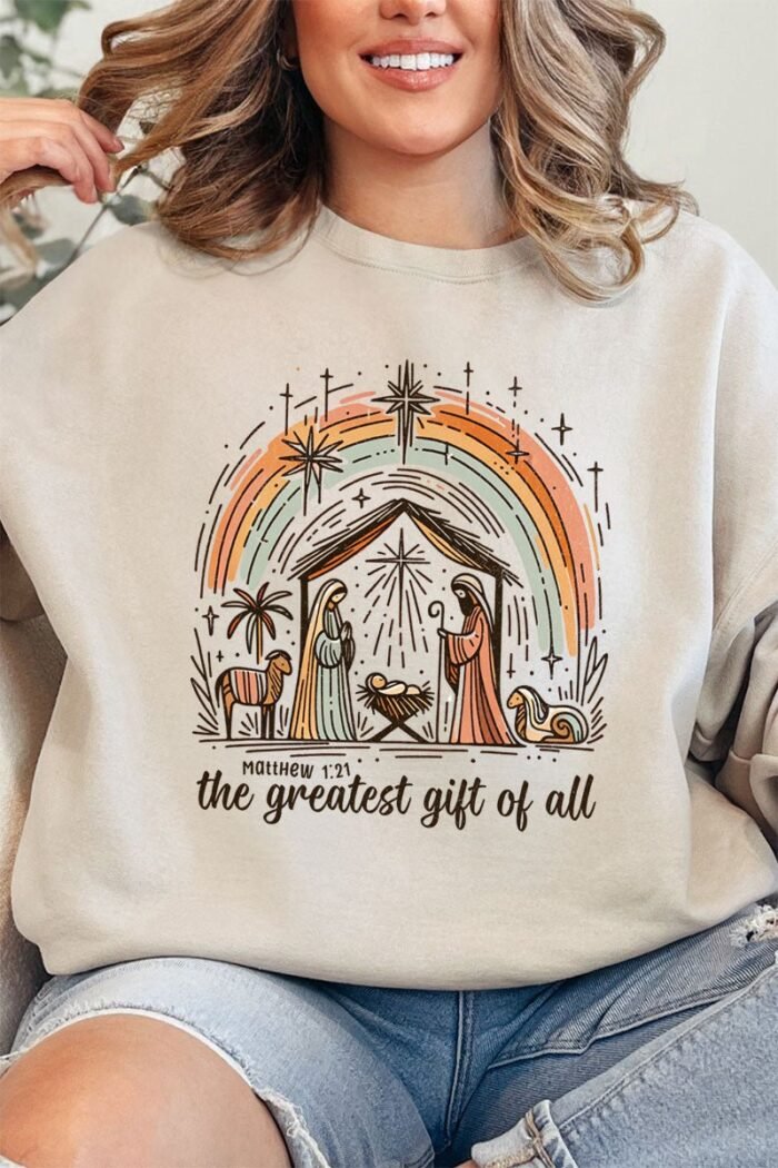 hpvjit-562mr-ash-sm-thegreatestgiftofall-hpv-444965.jpg The Greatest Gift Of All Unisex NuBlend Crew Sweatshirt