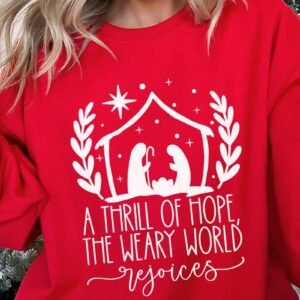 Thrill Of Hope Nativity Unisex NuBlend Crew Sweatshirt