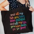 Colorful Always Faithful Canvas Jumbo Tote