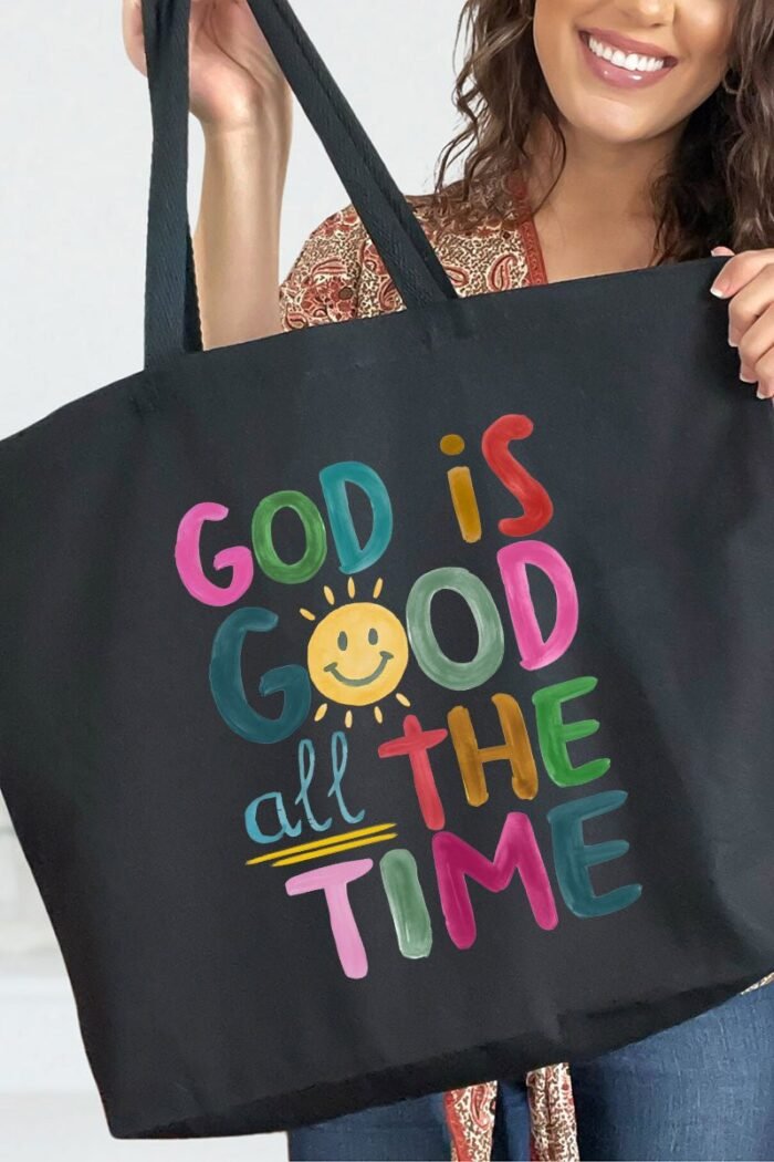 hpvjit-q600-black-colorfulgodisgood-hpv-2778688.jpg Colorful God Is Good Canvas Jumbo Tote