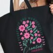hpvjit-q600-black-fearfullyandwonderfullymade-hpv-139750.jpg Fearfully And Wonderfully Created Canvas Jumbo Tote