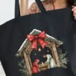 Jesus Nativity Canvas Jumbo Tote