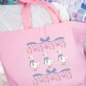 Vintage Geese Girls Canvas Jumbo Tote