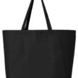 hpvjit-q600-black-whiteretrostylepray-hpv-759771.jpg White Retro Style Pray Canvas Jumbo Tote