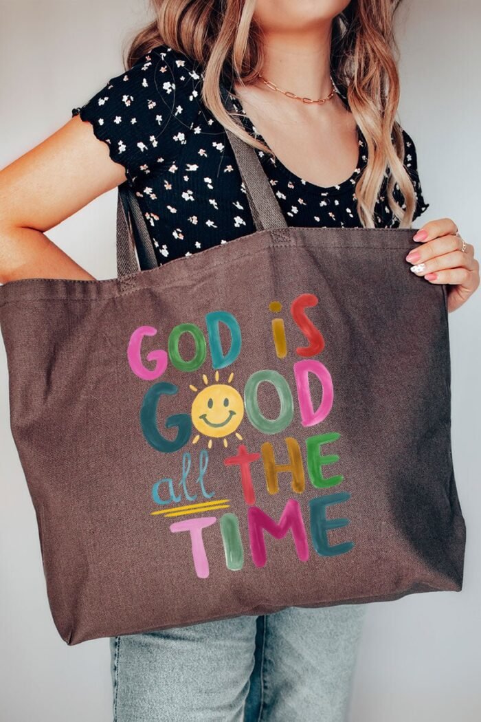hpvjit-q600-charcoal-colorfulgodisgood-hpv-2591284.jpg Colorful God Is Good Canvas Jumbo Tote