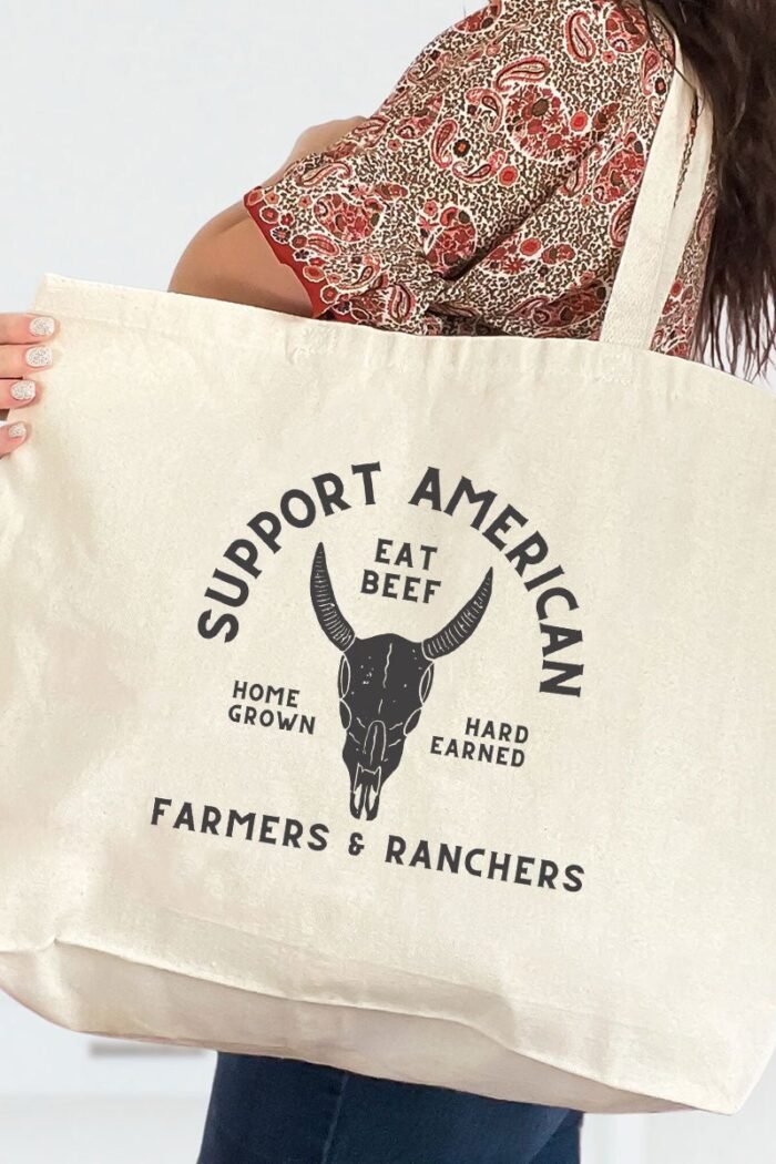 hpvjit-q600-lightpink-supportamericanfarmersandranchers-hpv-403878.jpg Support American Farmers And Ranchers Canvas Jumbo Tote