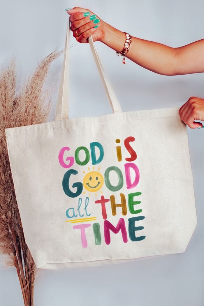 hpvjit-q600-natural-colorfulgodisgood-hpv-4969535.jpg Colorful God Is Good Canvas Jumbo Tote