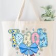 Daisy Days Teach Canvas Jumbo Tote
