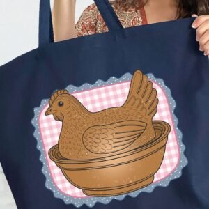 Hen & Home Canvas Jumbo Tote