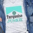 Turquoise Junkie Unisex V-Neck Tee