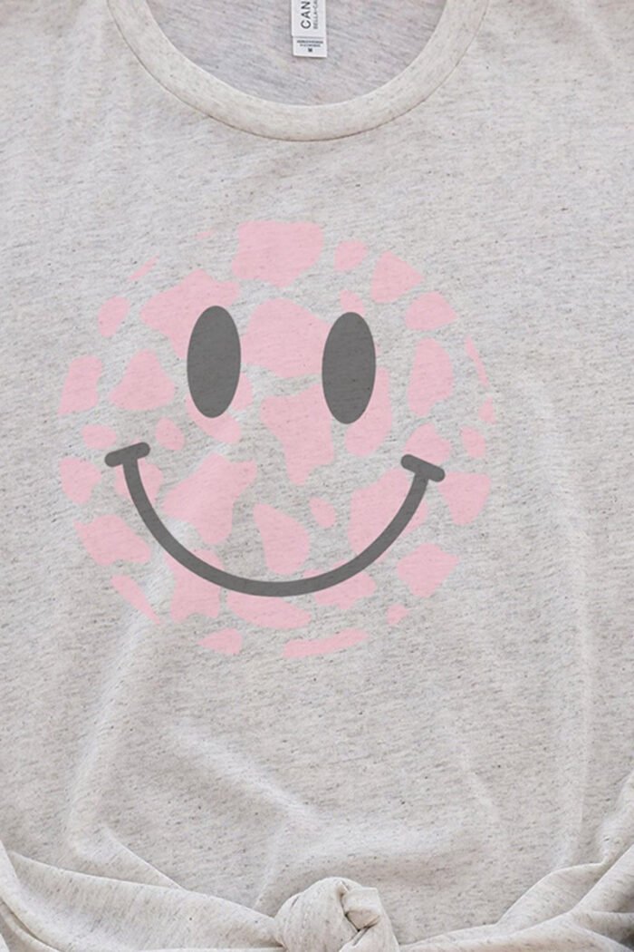 jit-3413-cement-xs-cowspotssmileycow-spots-happy-face-tri-blend-short-sleeve-tee-369990.jpg Cow Spots Happy Face Tri-Blend Short Sleeve Tee