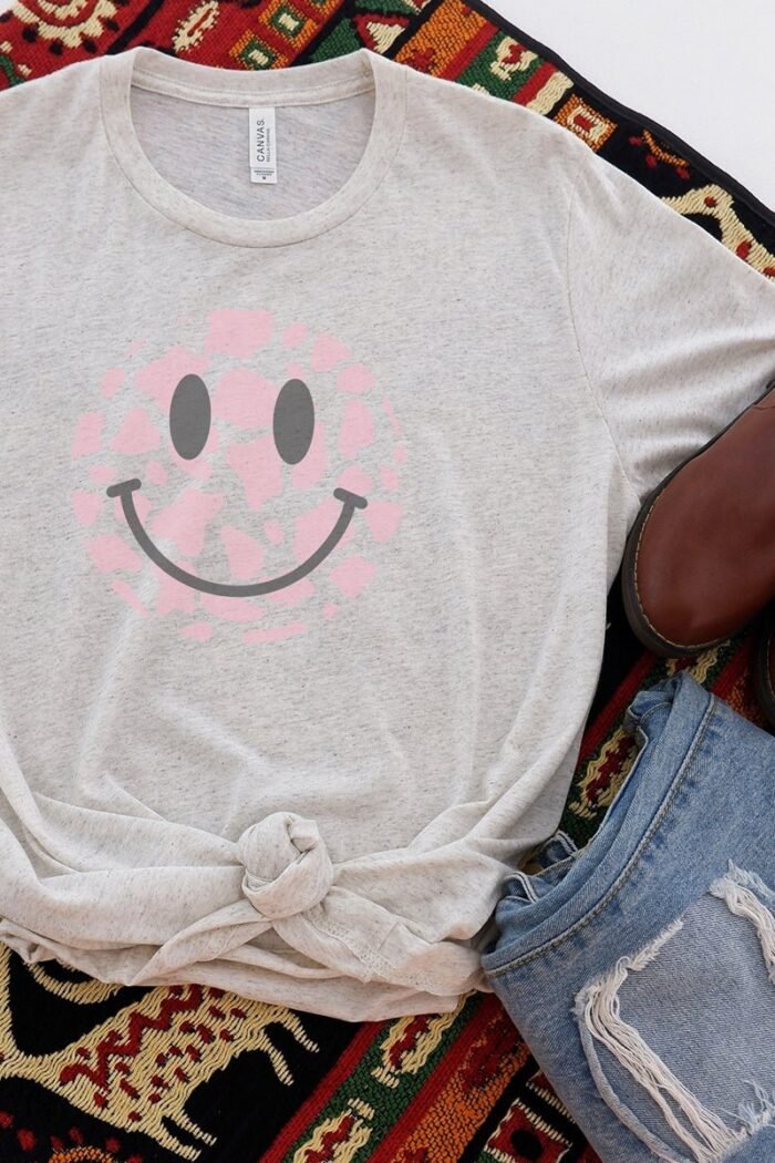 jit-3413-cement-xs-cowspotssmileycow-spots-happy-face-tri-blend-short-sleeve-tee-520651.jpg Cow Spots Happy Face Tri-Blend Short Sleeve Tee