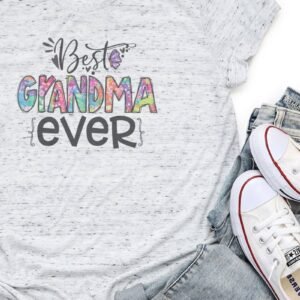 Floral Best Grandma Ever Unisex Short Sleeve Tee