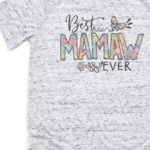 Floral Best Mamaw Ever Unisex Short Sleeve Tee