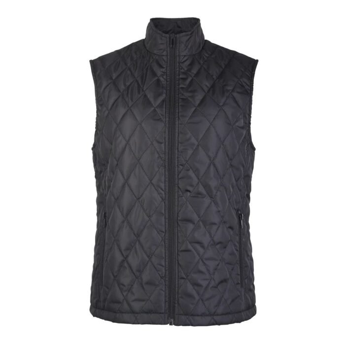 Sofra Women's Diamond Quilted Puffer Vest