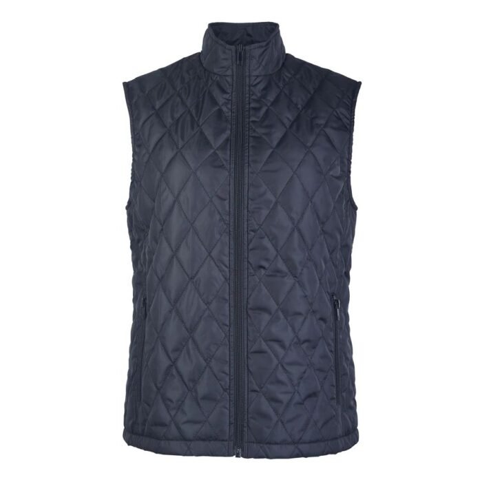 Sofra Women's Diamond Quilted Puffer Vest