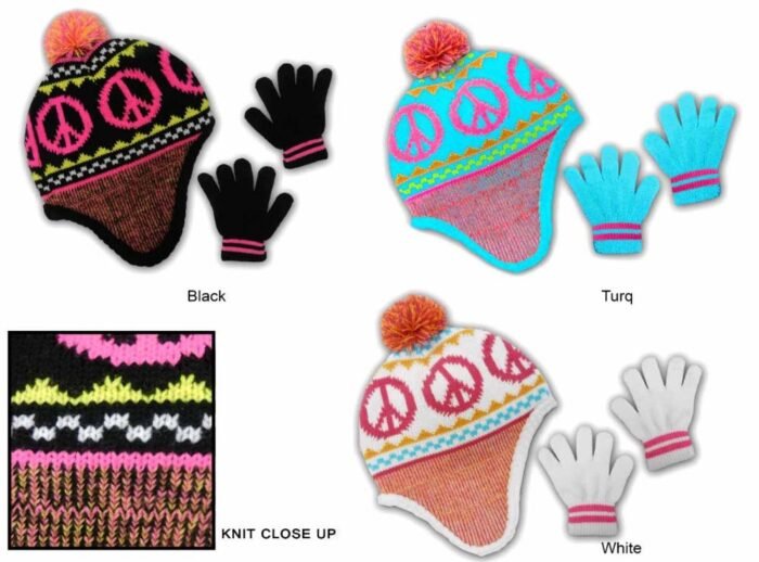 Children's Fleece Hat & Magic Glove Sets