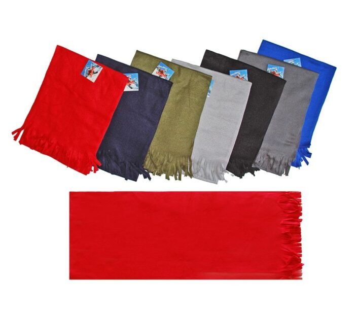 Fleece Scarves - Solid Colors - 60" X 12"