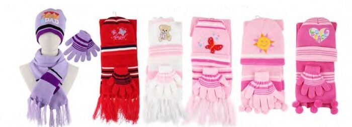 Yacht & Smith Kid's Hat, Scarf & Gloves Set