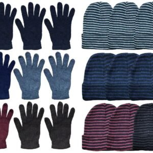 yacht_smith_mens_warm_winter_hats_a_503430.jpg Yacht & Smith Unisex Warm Winter Hats And Glove Set Assorted Colors 480 Pieces