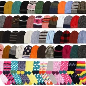 yacht_smith_womens_warm_winter_hats_506451.jpg Yacht & Smith Women's Warm Winter Hats And Assorted Fuzzy Socks Set